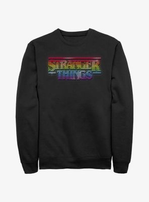 Stranger Things Shiny Lite Brite Logo Sweatshirt