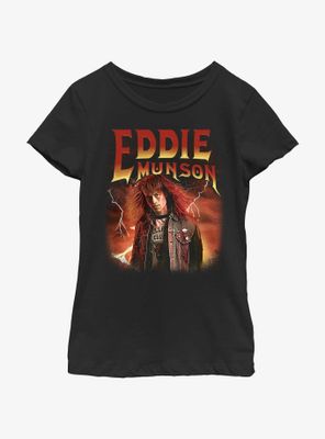 Stranger Things Metal Eddie Munson Youth Girls T-Shirt