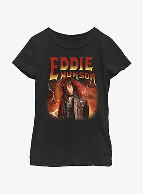Stranger Things Metal Eddie Munson Youth Girls T-Shirt