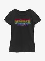 Stranger Things Shiny Lite Brite Logo Youth Girls T-Shirt