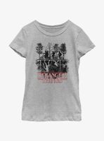 Stranger Things Upside Down Silhouette Youth Girls T-Shirt