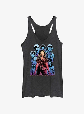 Stranger Things Neon Group Womens Tank Top