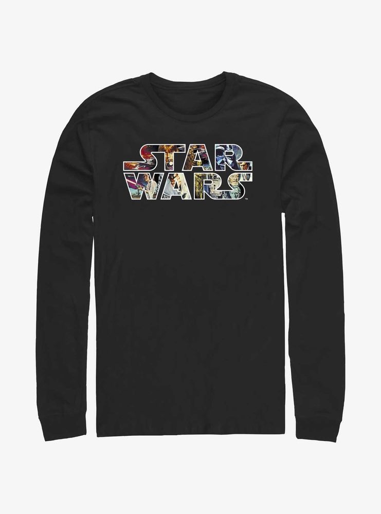 Star Wars Epic Collage Logo Long Sleeve T-Shirt