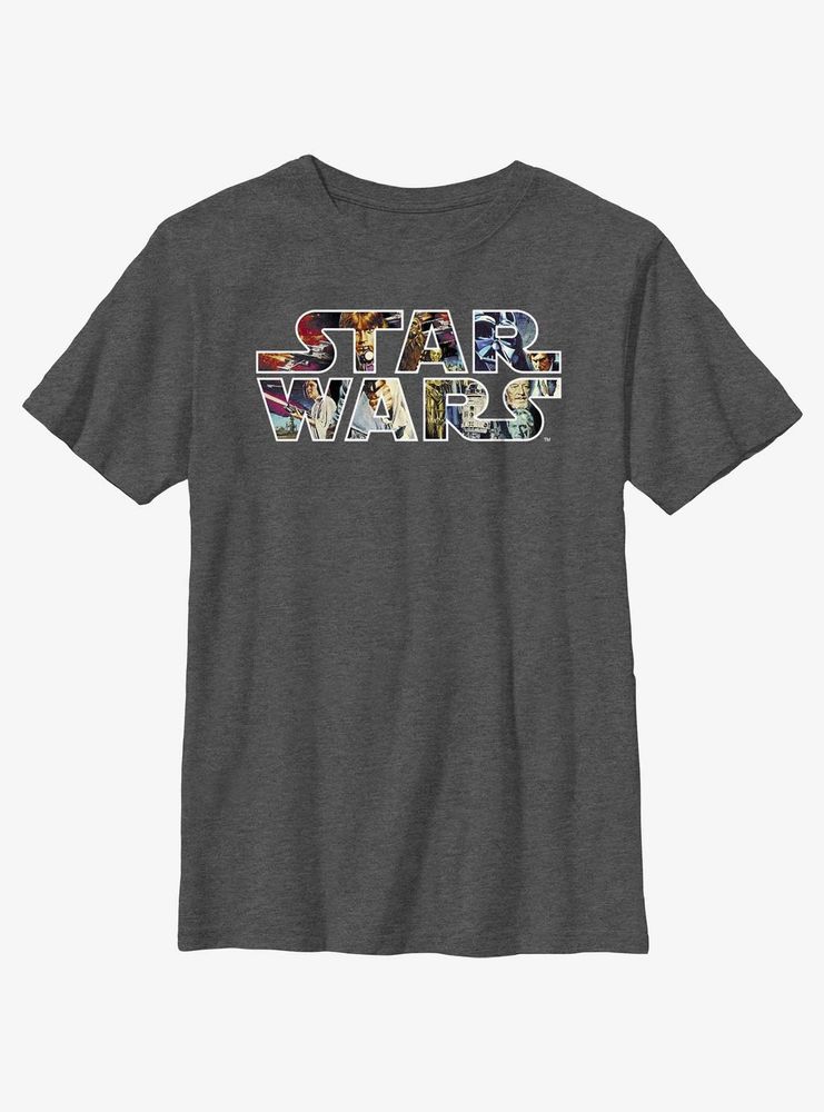 Star Wars Epic Collage Logo Youth T-Shirt
