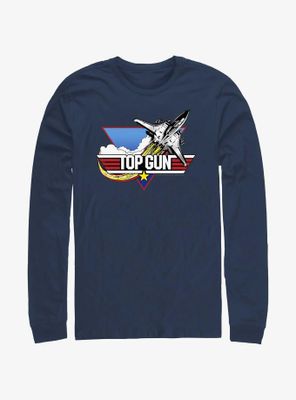 Top Gun Jet Logo Long Sleeve T-Shirt
