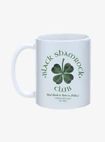 St. Patty's Black Shamrock Club Mug 11oz