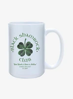 St. Paddy's Black Shamrock Club Mug 15oz