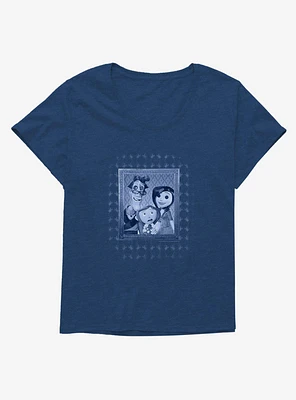 Coraline Family Portrait Girls T-Shirt Plus