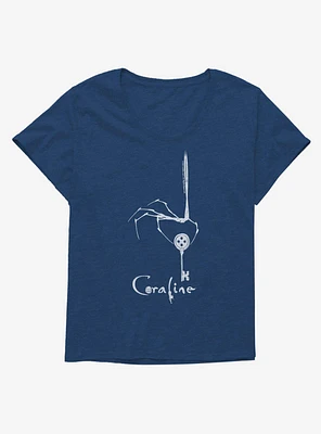 Coraline Skeleton Key Girls T-Shirt Plus