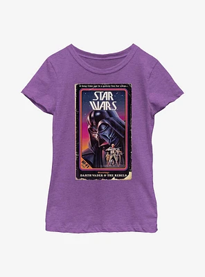 Star Wars Darth Vader & The Rebels VHS Youth Girls T-Shirt
