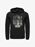 Star Wars Neon Grid Group  Hoodie