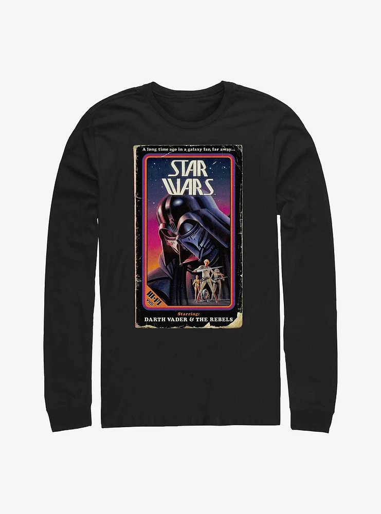 Star Wars Darth Vader & The Rebels VHS Long Sleeve T-Shirt