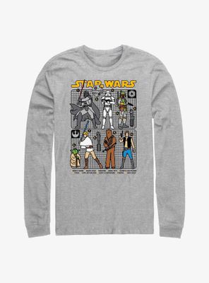Star Wars Doodle Art Group Long Sleeve T-Shirt