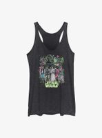 Star Wars Neon Grid Group  Womens Tank Top