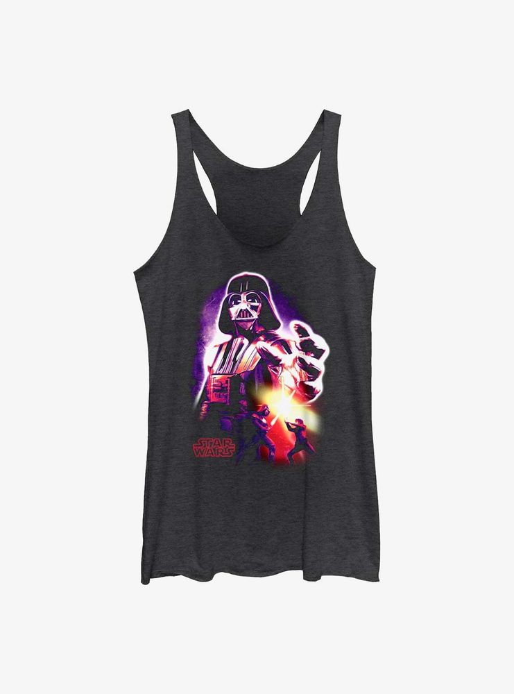 Star Wars Neon Vader Womens Tank Top