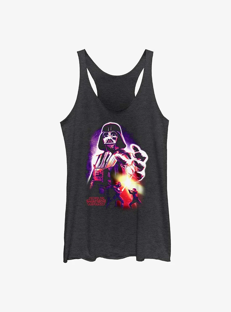 Star Wars Neon Vader Womens Tank Top