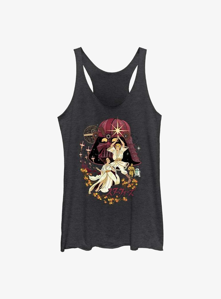 Star Wars Nihonga Japanese Art Syle Womens Tank Top