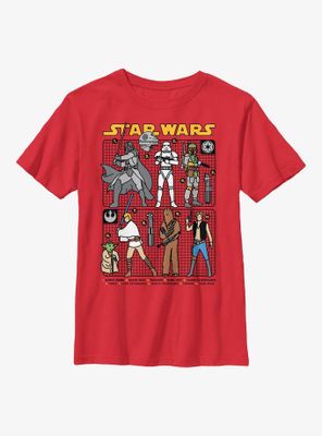 Star Wars Doodle Art Group Youth T-Shirt