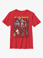 Star Wars Doodle Art Group Youth T-Shirt