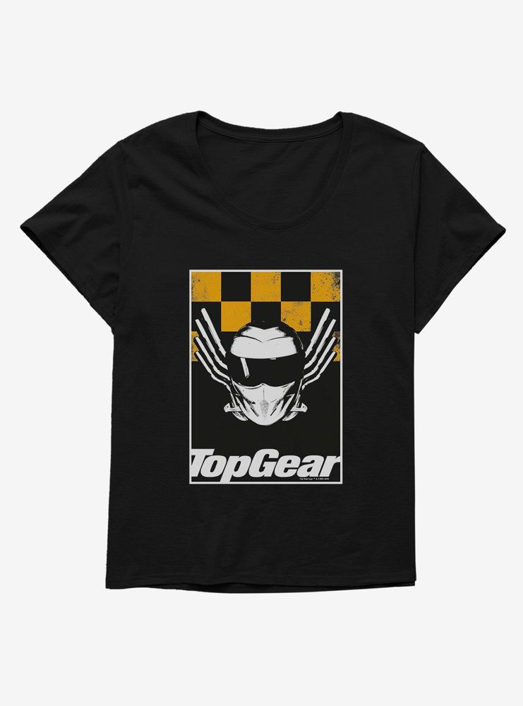 Top Gear Stig Checkerboard Womens T-Shirt Plus