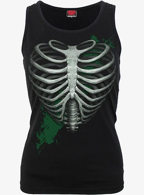 Heart Ribs Glow The Dark Razor Back Top