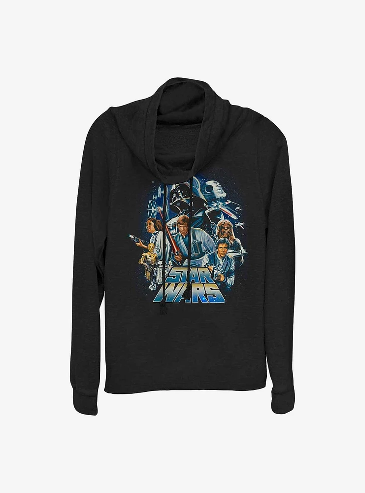 Star Wars Classic Cowl Neck Long-Sleeve Top