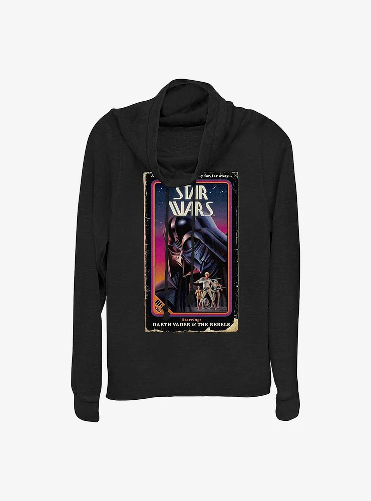 Star Wars VHS Stars Cowl Neck Long-Sleeve Top