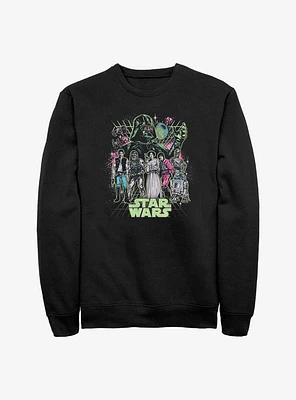 Star Wars Neon Galaxy Sweatshirt