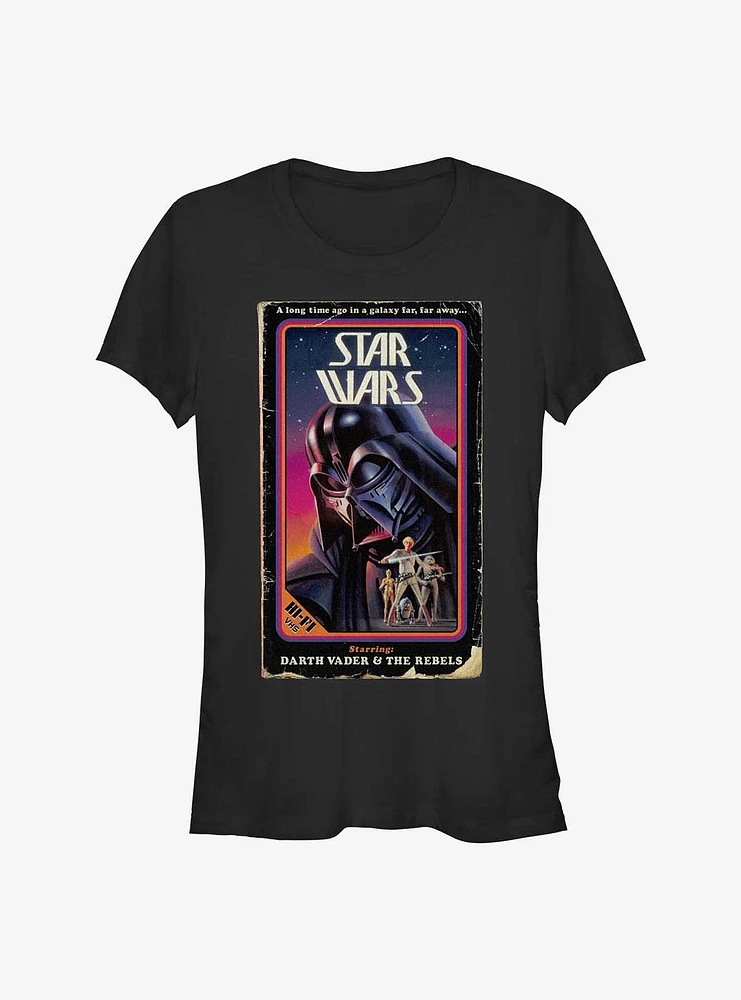 Star Wars VHS Stars Girls T-Shirt