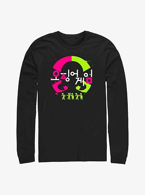 Squid Game Korean Logo Long-Sleeve T-Shirt