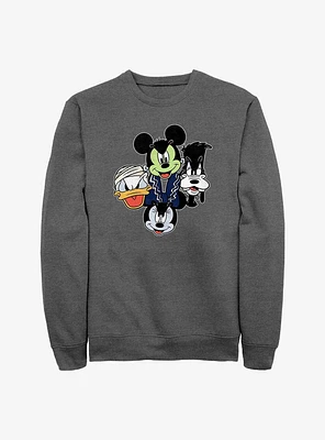 Disney Mickey Mouse Halloween Heads Sweatshirt
