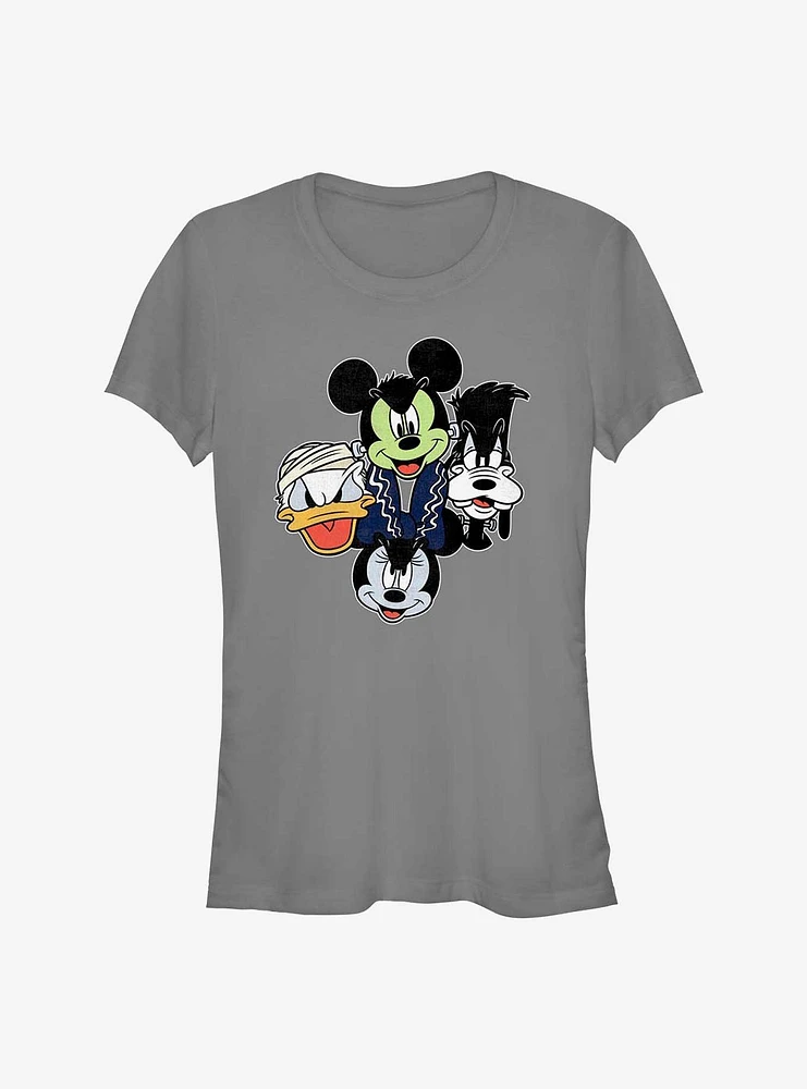 Disney Mickey Mouse Halloween Heads Girls T-Shirt