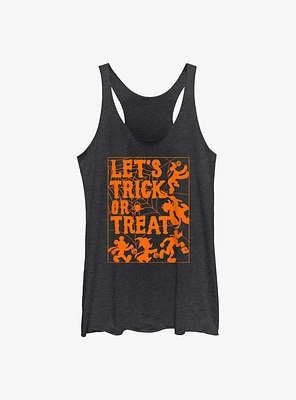 Disney Mickey Mouse Let's Trick or Treat Spiderweb Girls Tank
