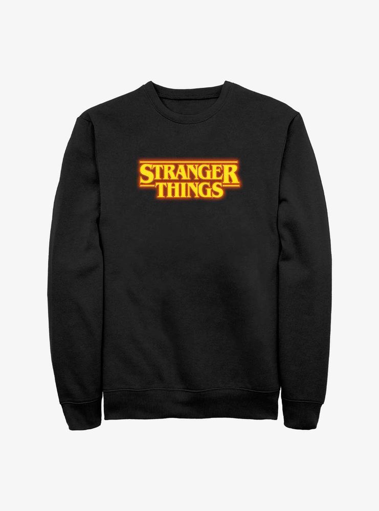 Stranger Things Pumpkin Colors Logo Sweatshirt