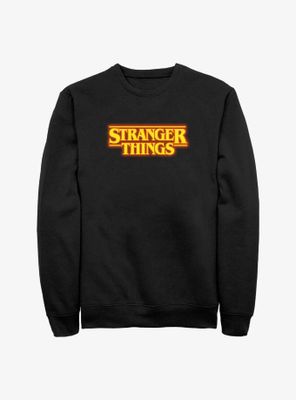 Stranger Things Pumpkin Colors Logo Sweatshirt