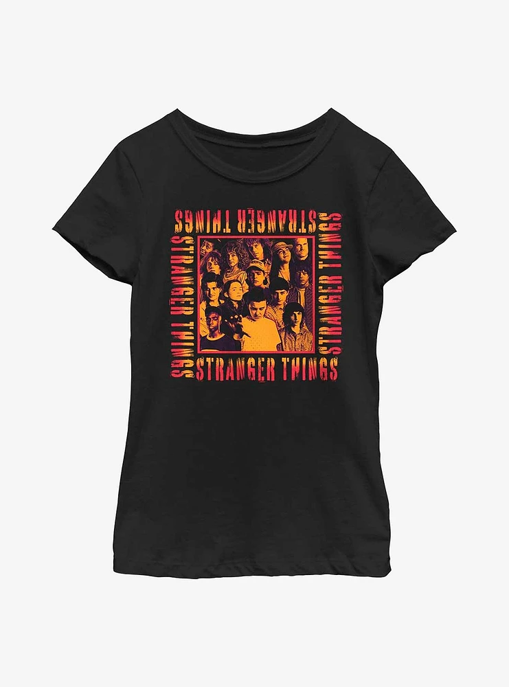 Stranger Things Eery Group Youth Girls T-Shirt