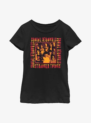 Stranger Things Eery Group Youth Girls T-Shirt