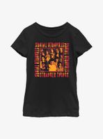 Stranger Things Eery Group Youth Girls T-Shirt