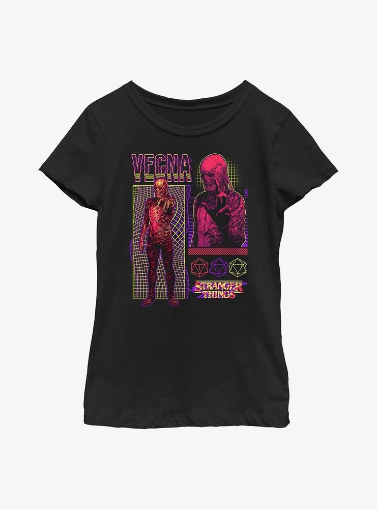 Stranger Things Vecna Streetwear Infographic Youth Girls T-Shirt