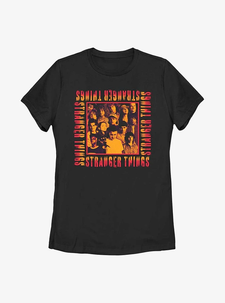Stranger Things Eery Group Womens T-Shirt