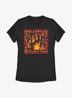 Stranger Things Eery Group Womens T-Shirt