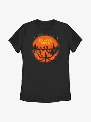 Stranger Things Upside Down Haunt Womens T-Shirt