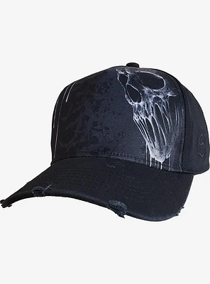 Bat Curse Distressed With Metal Clasp Baseball Cap