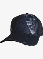 Bat Curse Distressed With Metal Clasp Baseball Cap