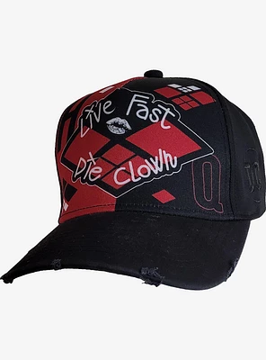 DC Comics The Suicide Squad Harley Quinn Die Clown Baseball Cap