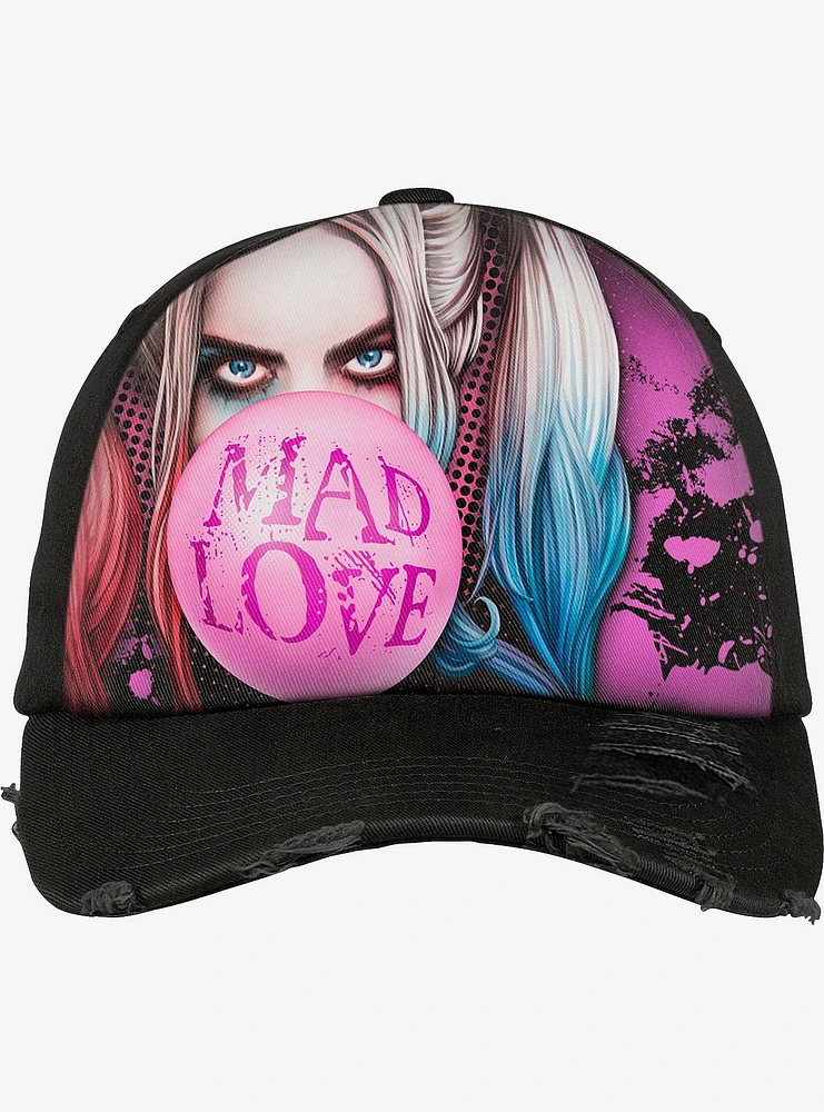 DC Comics The Suicide Squad Harley Quinn Mad Love Baseball Cap