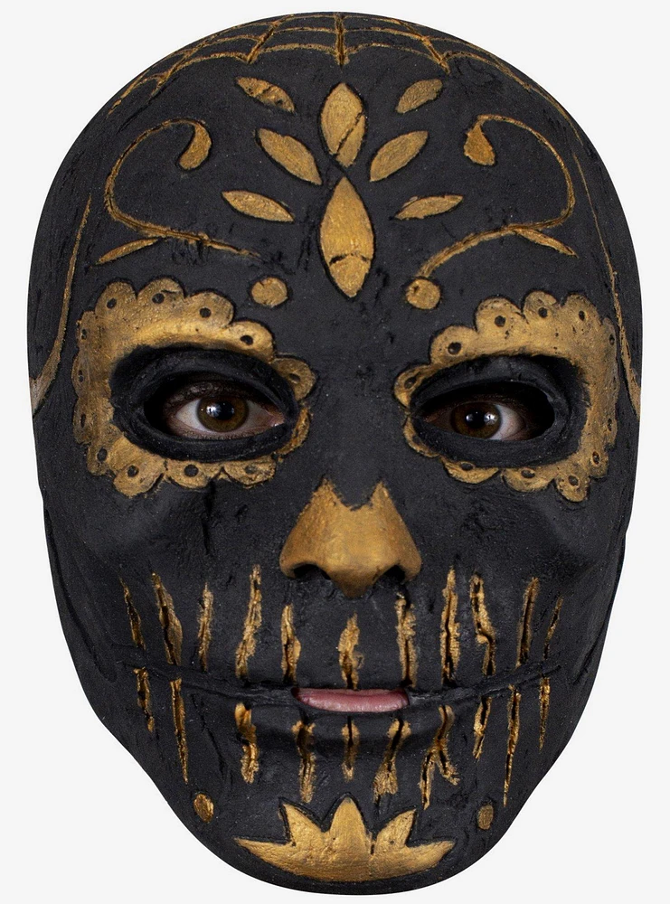 Golden Carving Catrina Day of the Dead Mask