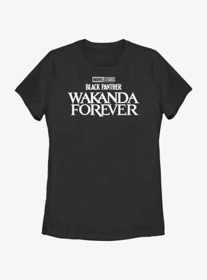 Marvel Black Panther Wakanda Forever Logo Womens T-Shirt