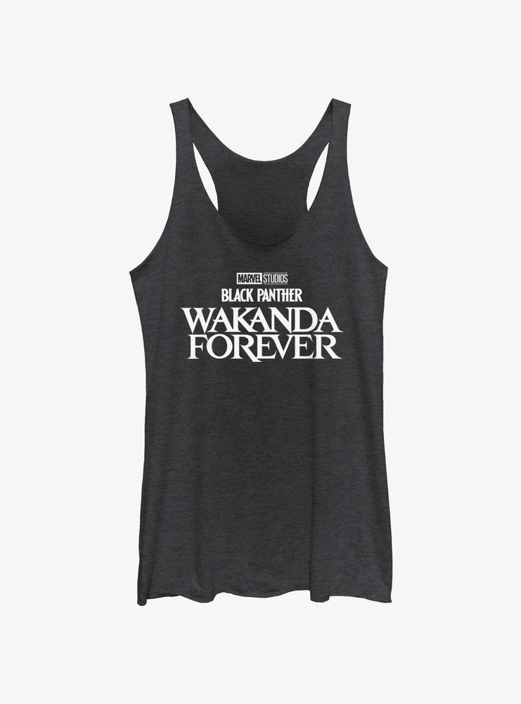 Marvel Black Panther Wakanda Forever Logo Womens Tank Top