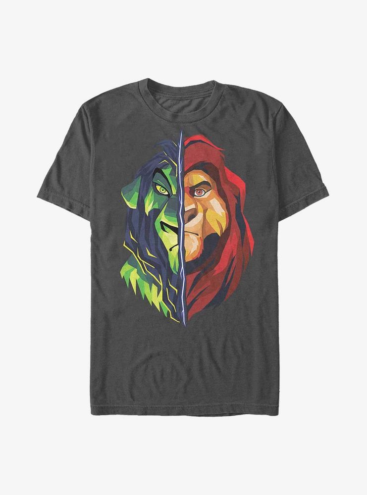 Disney The Lion King Scar Mufasa Split T-Shirt